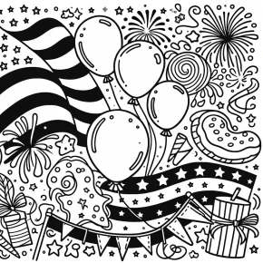 4th of july coloring pages