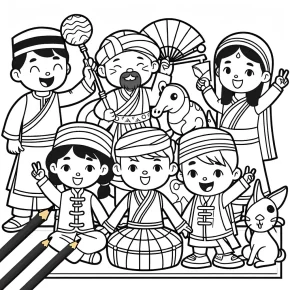 aapi coloring pages for kids