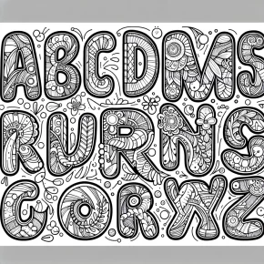 abc coloring page