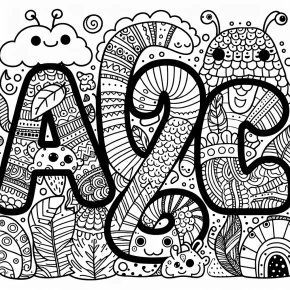 abc coloring pages