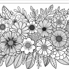 adult coloring pages flowers