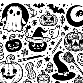 adult coloring pages halloween