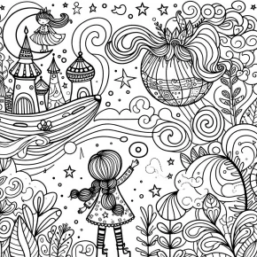 alice wonderland coloring pages