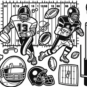 american football coloring pages