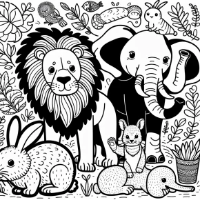 animal coloring page