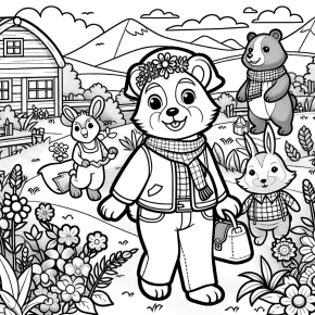 animal crossing coloring pages