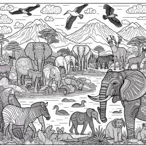 animals coloring page