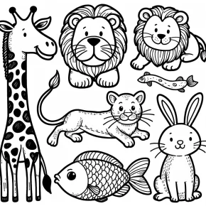 animals coloring pages