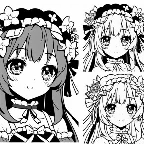 anime coloring page