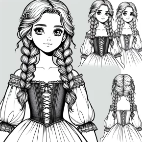 anna coloring page