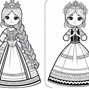 anna elsa coloring page