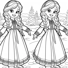 anna frozen coloring page