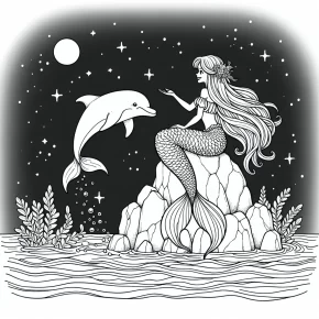 ariel coloring page