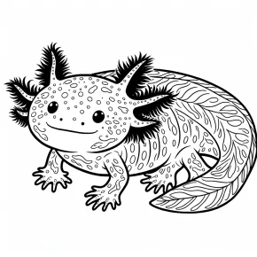 axolotl coloring page