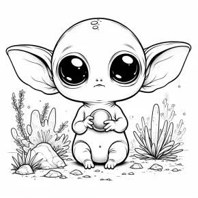 baby yoda coloring pages pdf