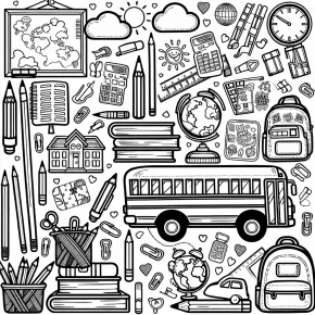 back to school coloring pages