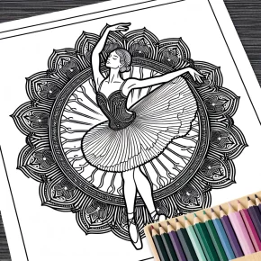 ballerina coloring page