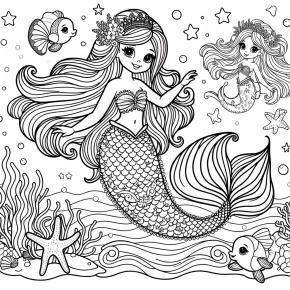 barbie and the mermaid tale coloring pages