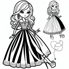 barbie coloring pages