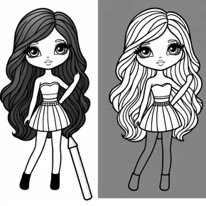 barbie coloring pages free