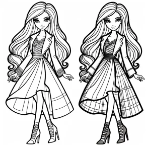 barbie coloring pages printable