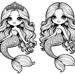 barbie mermaid coloring pages