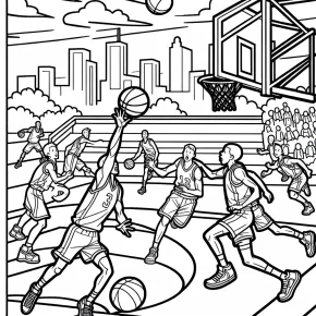 basketball coloring pages