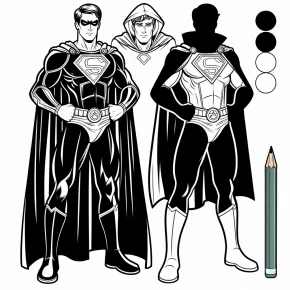 batman and superman coloring pages