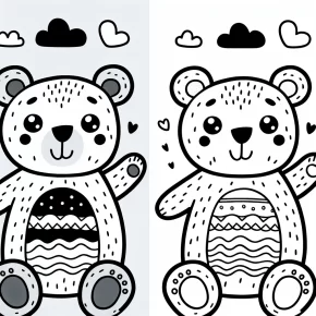 bear coloring page