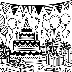 birthday coloring pages