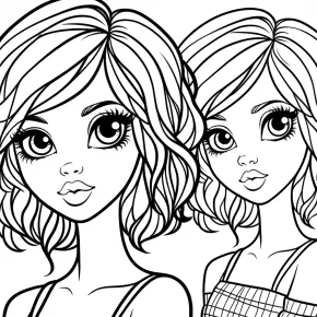 bratz doll coloring pages