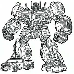 bumblebee transformer coloring page