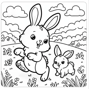 bunnies coloring pages