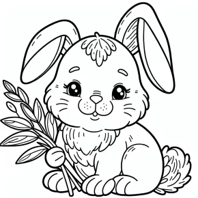 bunny coloring page