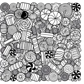 candy coloring pages