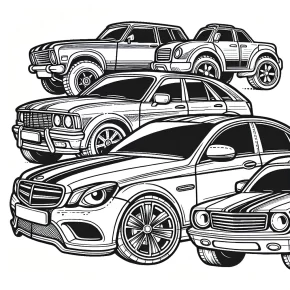 cars coloring page