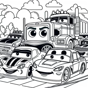 cars movie coloring pages