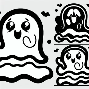 cartoon ghost coloring pages