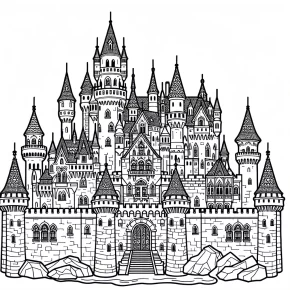 castle coloring pages