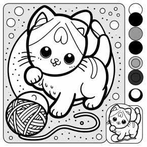 cat coloring page