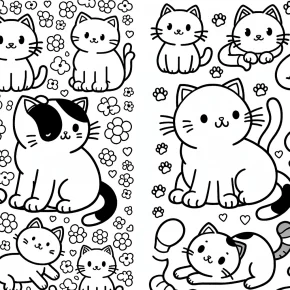 cats coloring pages