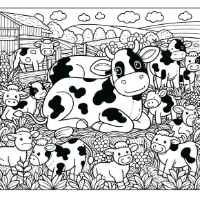 cattle coloring pages