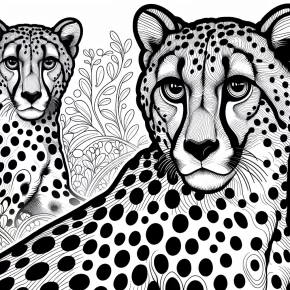 cheetah coloring pages