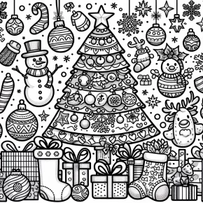 christmas holiday coloring pages