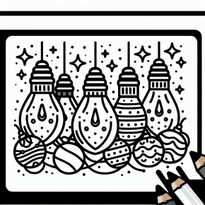 christmas light bulbs coloring pages