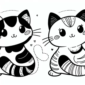 coloring page cat