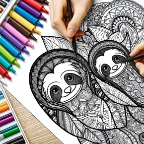 coloring page for teens