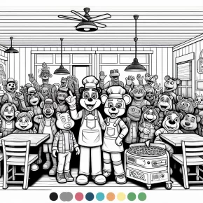 coloring pages 5 nights at freddy's