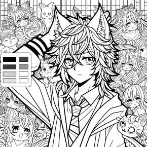 coloring pages anime