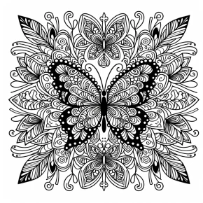 coloring pages butterflies